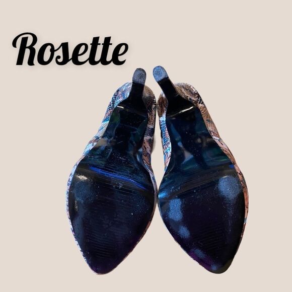 Rosette Snake Platform "Elle" Heels 7.5 - Picture 5 of 5
